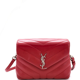 Saint Laurent Loulou Shoulder Bag Matelasse Chevron Leather Toy