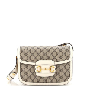 Gucci Horsebit 1955 Shoulder Bag GG Coated Canvas Small