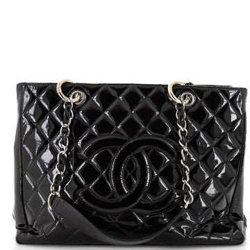 Chanel Grand Shopping Tote Quilted Patent