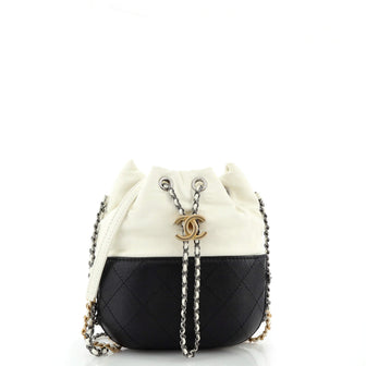 Chanel Gabrielle Drawstring Bag Quilted Calfskin Small
