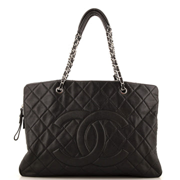 Chanel Timeless Classic Shopping Tote Quilted Caviar XL