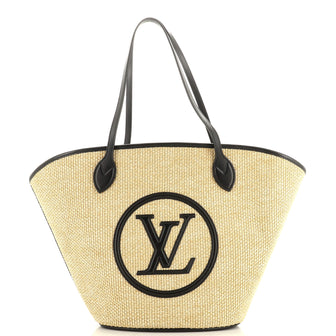 Louis Vuitton Saint Jacques NM Handbag Raffia and Leather