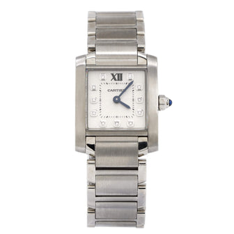 Cartier Tank Francaise Quartz Watch Stainless Steel with Diamond Markers 25