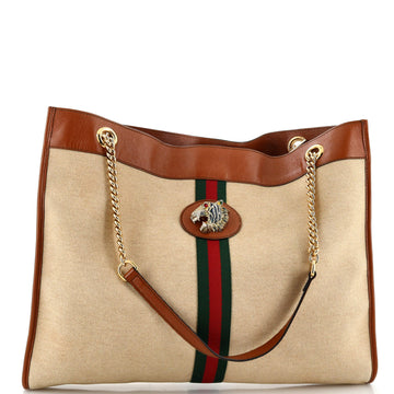 Gucci Rajah Chain Tote Canvas Large