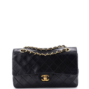 Chanel Vintage Classic Double Flap Bag Quilted Lambskin Medium