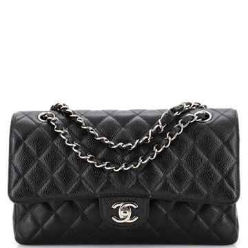 Chanel Classic Double Flap Bag Quilted Caviar Medium