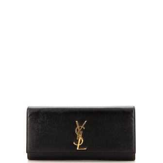 Saint Laurent Classic Monogram Clutch Leather Long