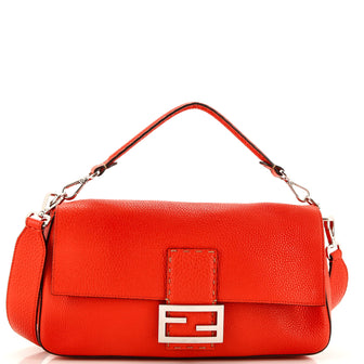 Fendi Selleria Baguette NM Bag Leather Large
