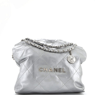 Chanel 22 Chain Hobo Quilted Calfskin Small