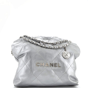 Chanel 22 Chain Hobo Quilted Calfskin Small