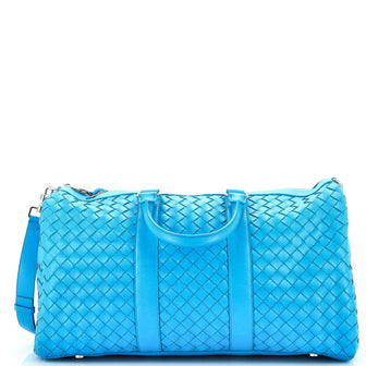 Bottega Veneta Classic Duffle Bag Intrecciato Leather Medium