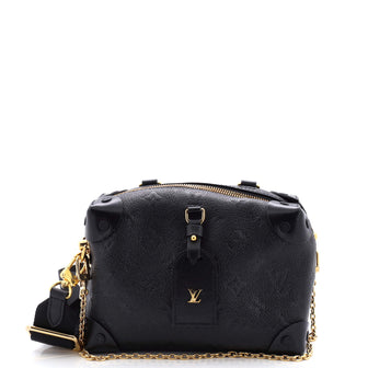 Louis Vuitton Petite Malle Souple Handbag Monogram Empreinte Leather