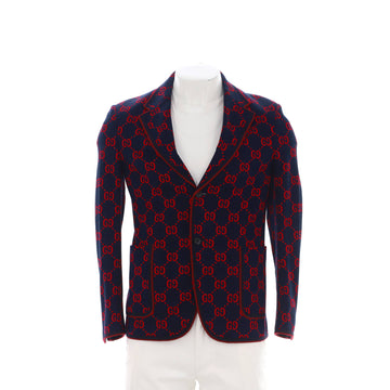Gucci Men's Button Up Blazer GG Cotton