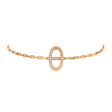 Hermes New Farandole Bracelet 18K Rose Gold with Diamonds