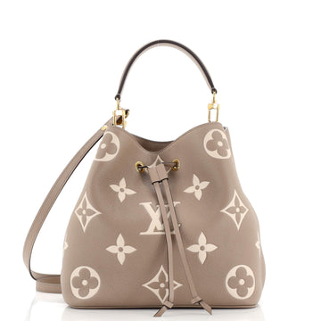 Louis Vuitton NeoNoe Handbag Bicolor Monogram Empreinte Giant MM