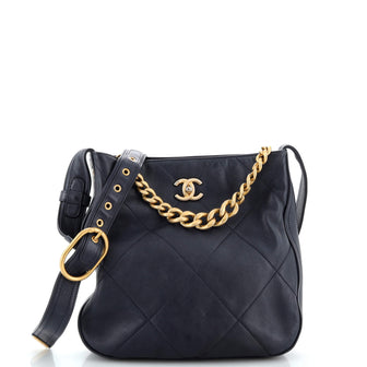 Chanel Easy Mood Hobo Quilted Calfskin