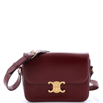 Celine Triomphe Shoulder Bag Smooth Calfskin Medium