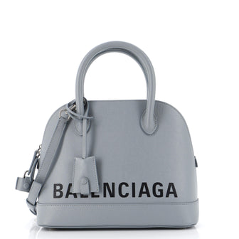 Balenciaga Logo Ville Bag Leather Small