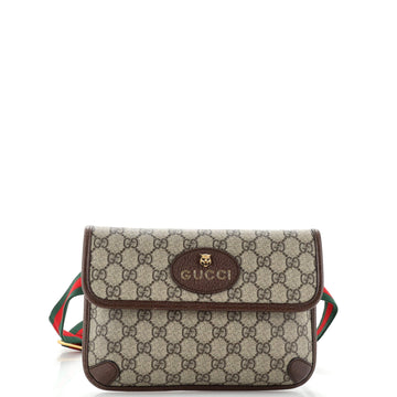 Gucci Neo Vintage Flap Belt Bag GG Coated Canvas