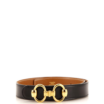 Hermes Horsebit H Reversible Belt Leather Wide