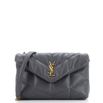 Saint Laurent Loulou Puffer Shoulder Bag Quilted Leather Mini