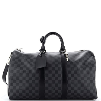 Louis Vuitton Keepall Bandouliere Bag Damier Graphite 45