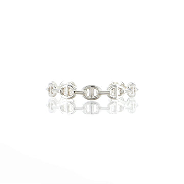 Hermes Chaine d'Ancre Enchainee Bracelet Sterling Silver Medium