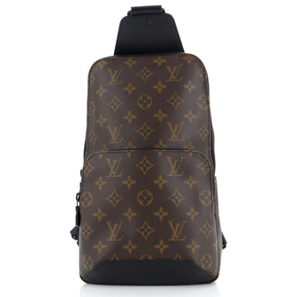 Louis Vuitton Avenue Sling Bag Macassar Monogram Canvas