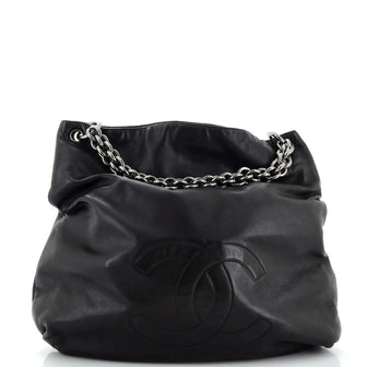 Chanel Soft and Chain Hobo Leather Large