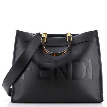 Fendi Sunshine Shopper Tote Leather Medium