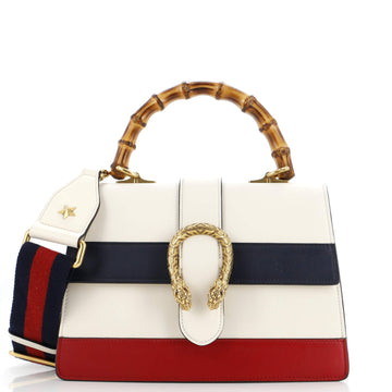 Gucci Dionysus Bamboo Top Handle Bag Colorblock Leather Medium