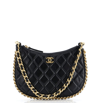 Chanel CC Chain Around Hobo Quilted Lambskin