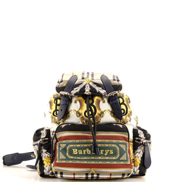 Burberry Rucksack Backpack Printed Nylon Medium