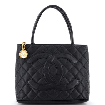 Chanel Medallion Tote Quilted Caviar