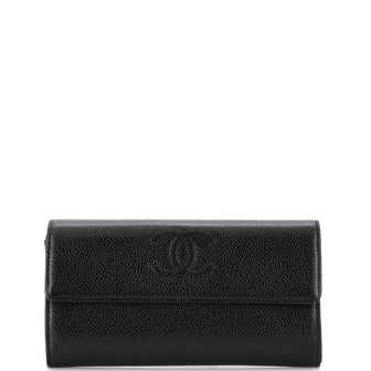 Chanel Timeless CC Flap Wallet Caviar Long