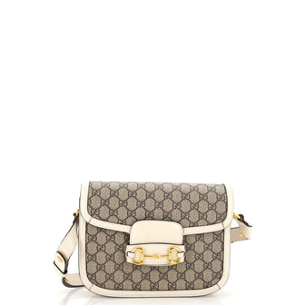 Gucci Horsebit 1955 Shoulder Bag GG Coated Canvas Small