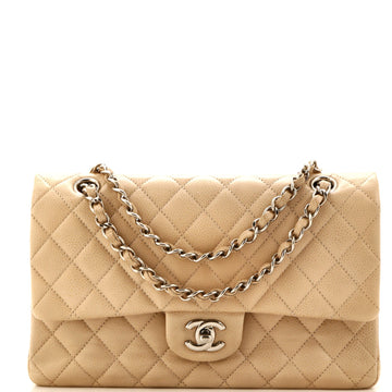 Chanel Classic Double Flap Bag Quilted Caviar Medium