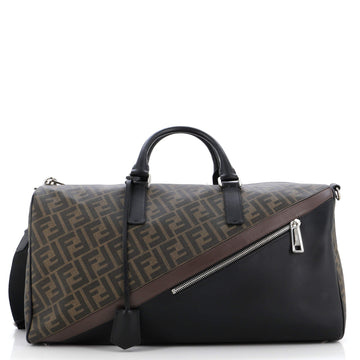 Fendi Convertible Duffle Bag Zucca Coated Canvas with Leather