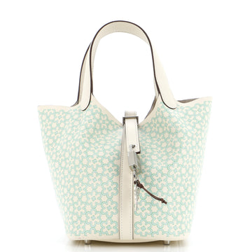 Hermes Picotin Lock Bag Lucky Daisy Printed Swift PM