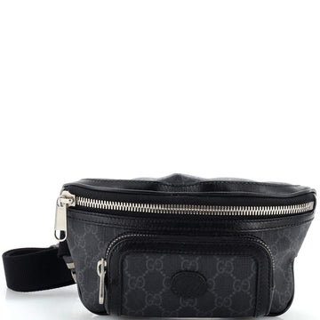 Gucci Interlocking G Patch Belt Bag GG Coated Canvas