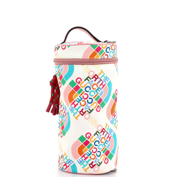 Gucci x The North Face Barrel Shoulder Bag Printed Nylon
