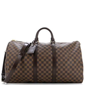 Louis Vuitton Keepall Bandouliere Bag Damier 55