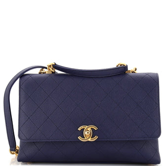 Chanel Chic Affinity Top Handle Bag Stitched Caviar Medium