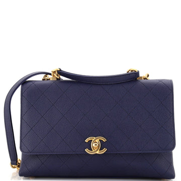 Chanel Chic Affinity Top Handle Bag Stitched Caviar Medium