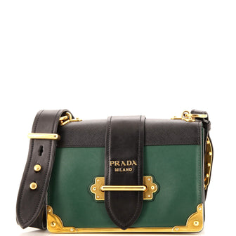 Prada Cahier Crossbody Bag City Calf and Saffiano Small