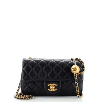 Chanel Pearl Crush Flap Bag Quilted Lambskin Mini
