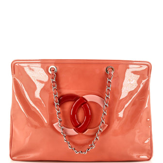 Chanel Lipstick Tote Patent Vinyl XL