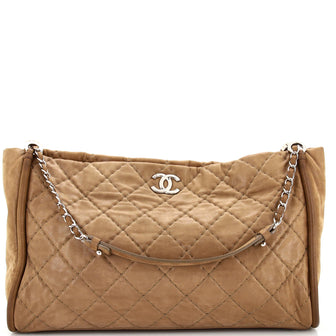 Chanel Relax CC Tote Quilted Iridescent Calfskin Large