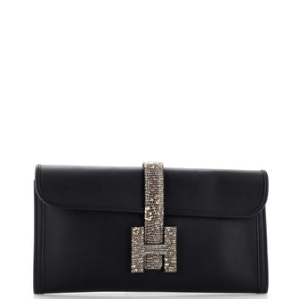 Hermes Jige Elan Clutch Swift with Lizard 29