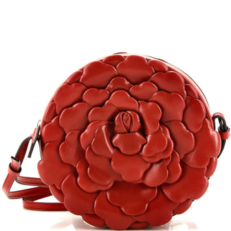 Valentino Garavani Atelier 03 Rose Edition Round Crossbody Bag Leather